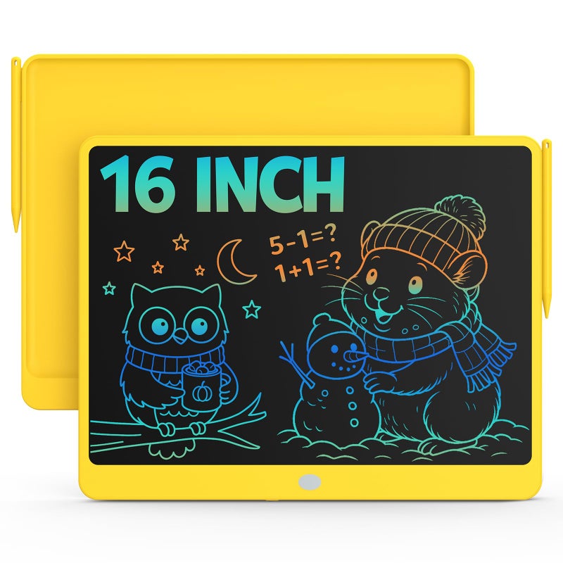 bravokids وسادات دودل مقاس 16 بوصة باللون الأصفر الداكن - Image 1